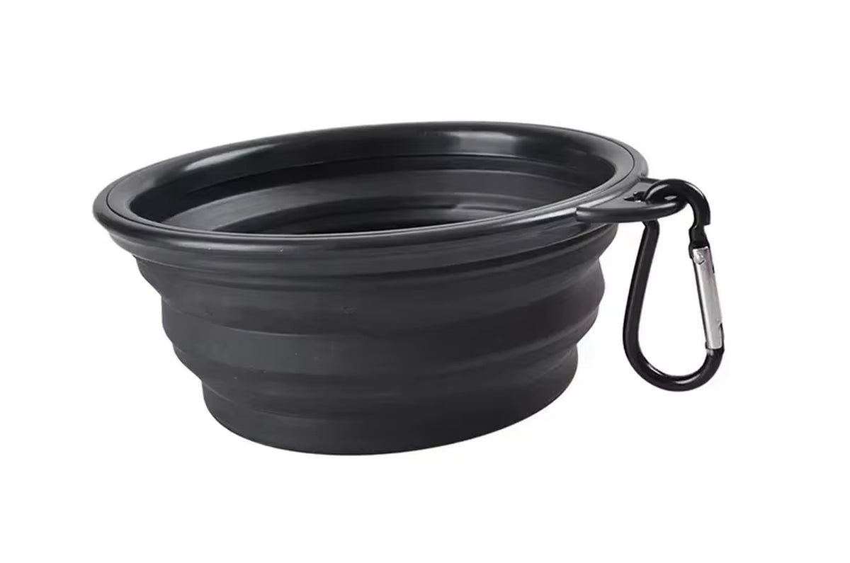 1000Ml Large Collapsible Dog Pet Folding Silicone Bowl Outdoor Travel Portable Puppy Food Container Feeder Dish Bowl
