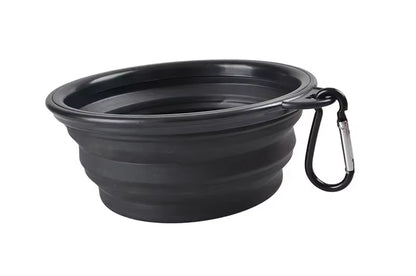 1000Ml Large Collapsible Dog Pet Folding Silicone Bowl Outdoor Travel Portable Puppy Food Container Feeder Dish Bowl