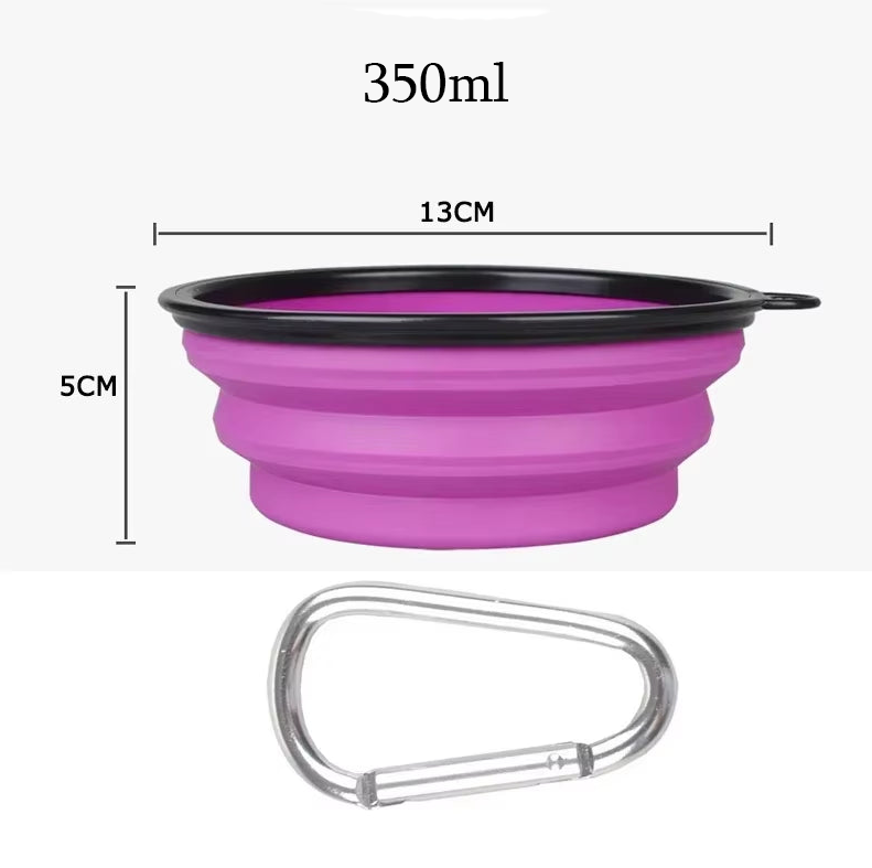 Grande gamelle pliable en silicone de 1000 ml